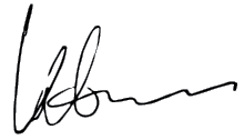 CEO's signature